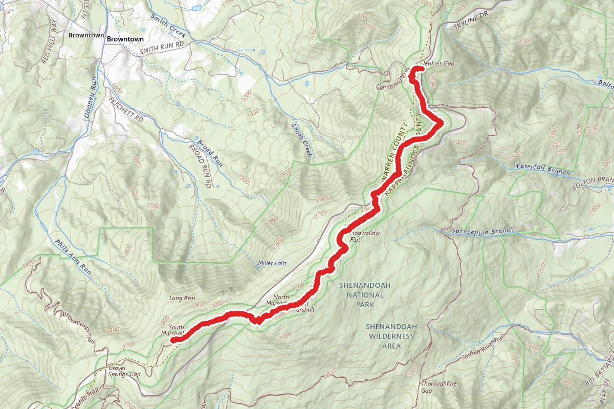 Mount Marshall via the Appalacian Trail