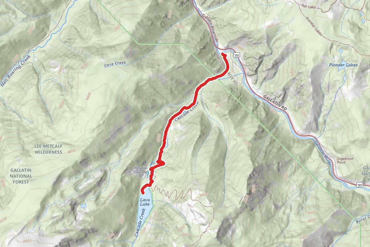 Lava Lake (Cascade Creek) Trail