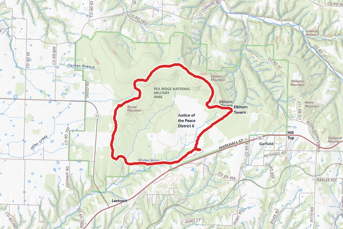 Pea Ridge National Military Battlefield Loop