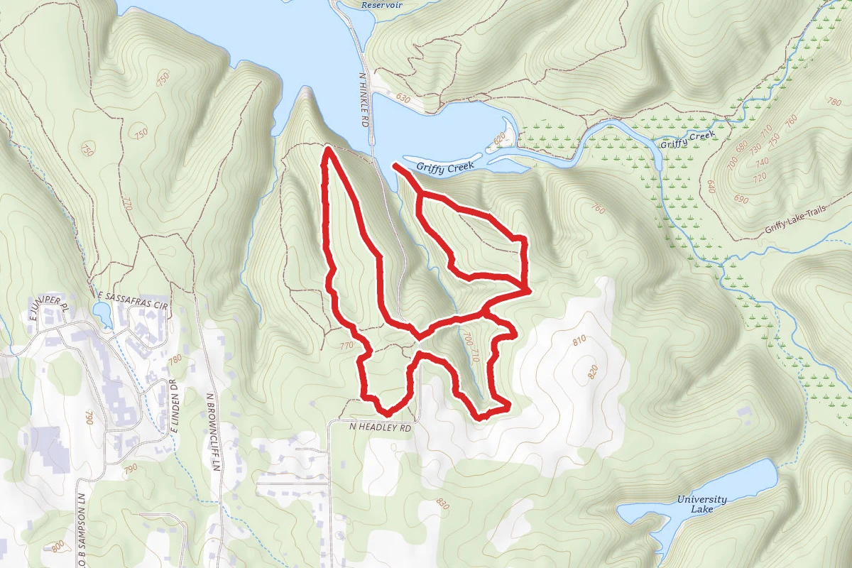 Griffy Lake Nature Preserve Loop Trail