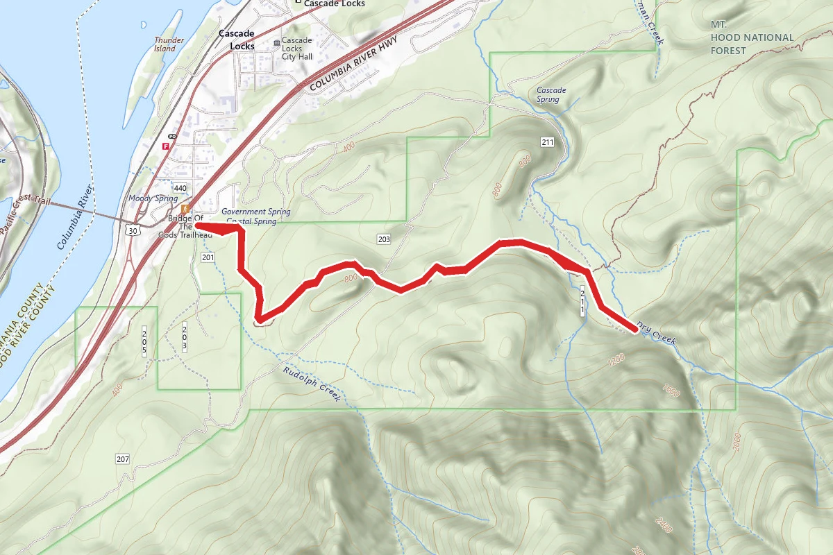 Dry Creek Falls via PCT