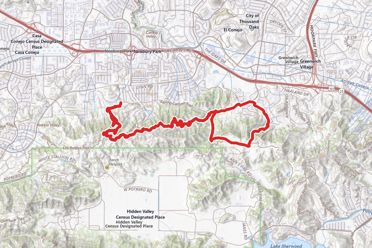 Los Robles Trail to Angel Vista