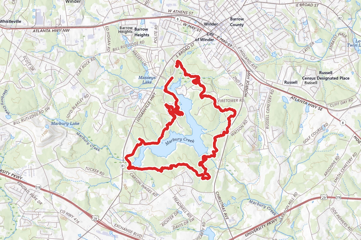 Fort Yargo Outer Mountain Bike Trail