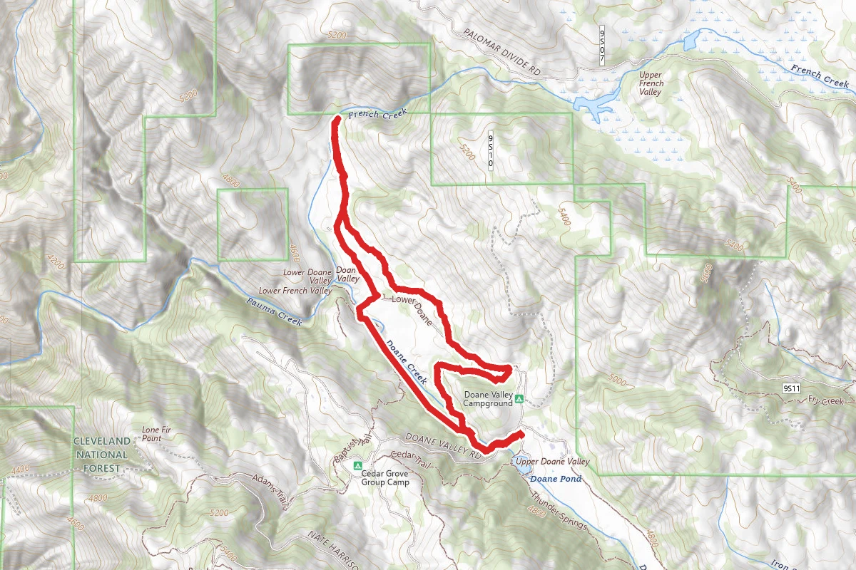 Lower Doane Valley and French Valley