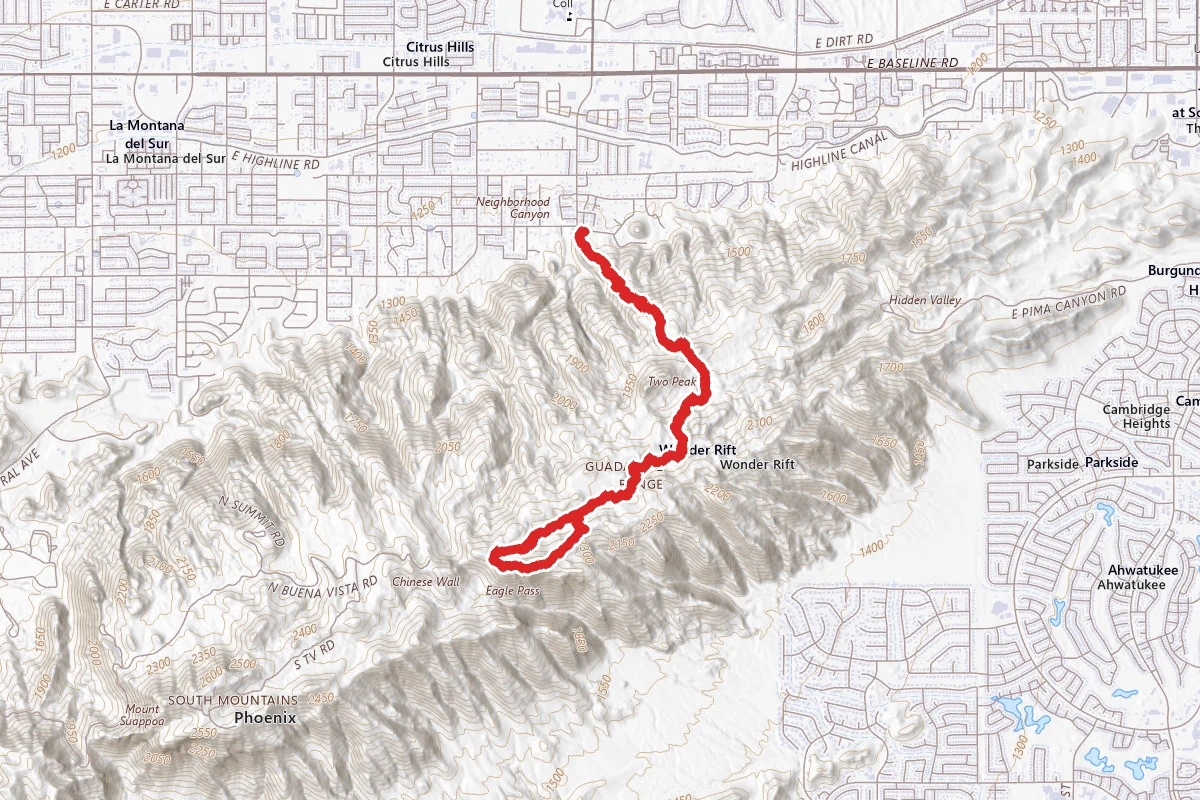 Mormon Loop Trail to National Trail Loop