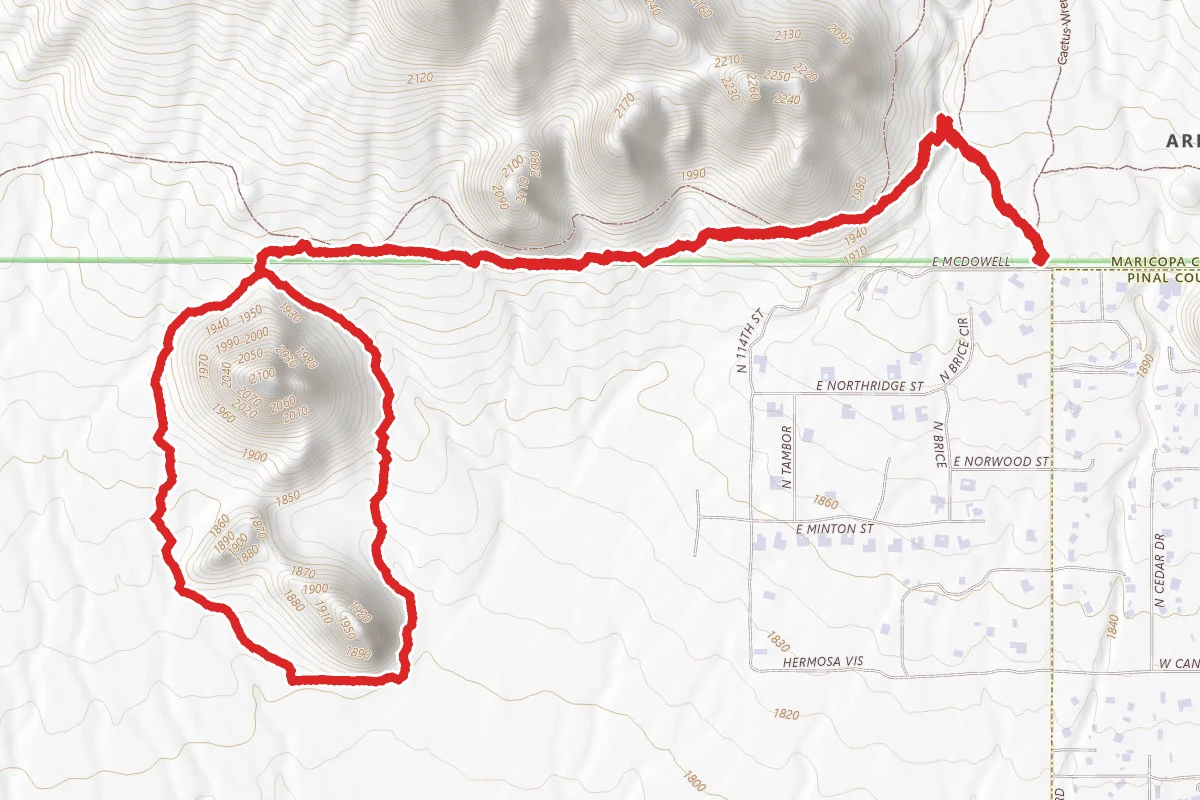Pass Mountain Trail to Cat's Peaks Loop