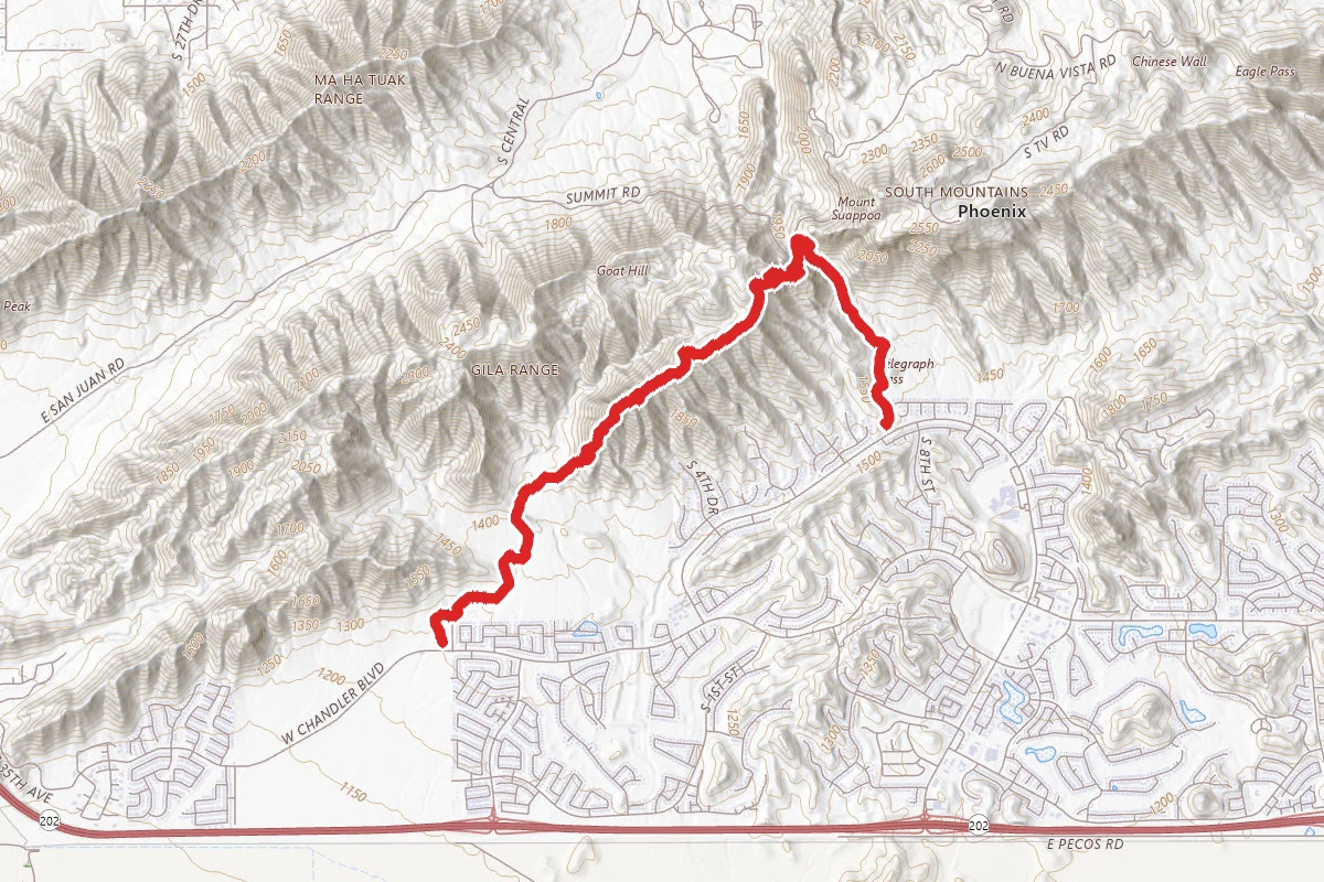 Telegraph Pass to Pyramid Trail