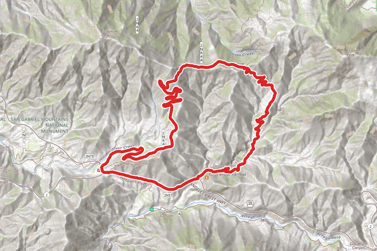 Colby Canyon, Strawberry Spur and Josephine Peak Loop