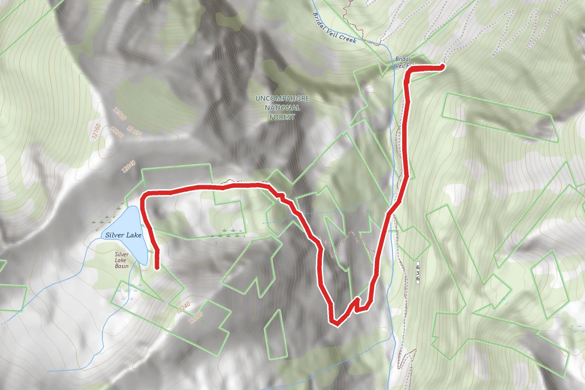 Bridal Veil Falls to Silver Lake