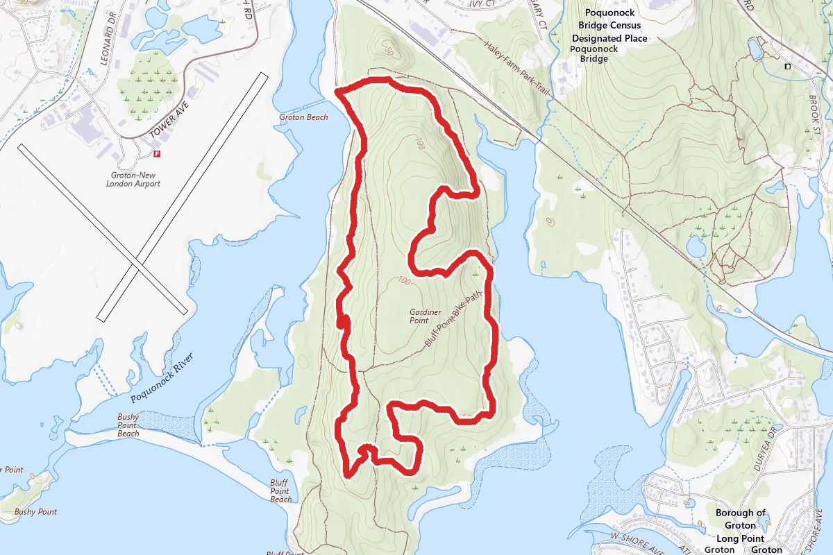 Bluff Point State Park Eastern Loop