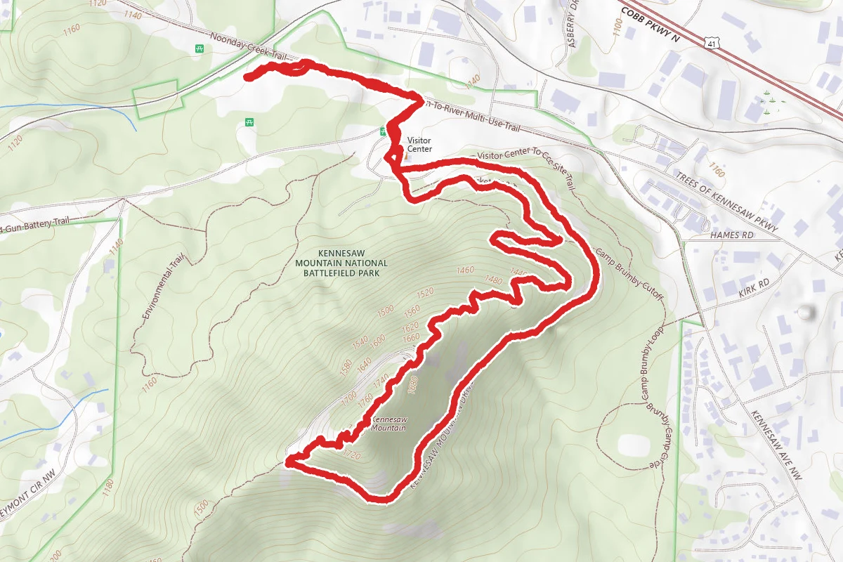 Kennesaw Mountain and Visitor Center Short Loop