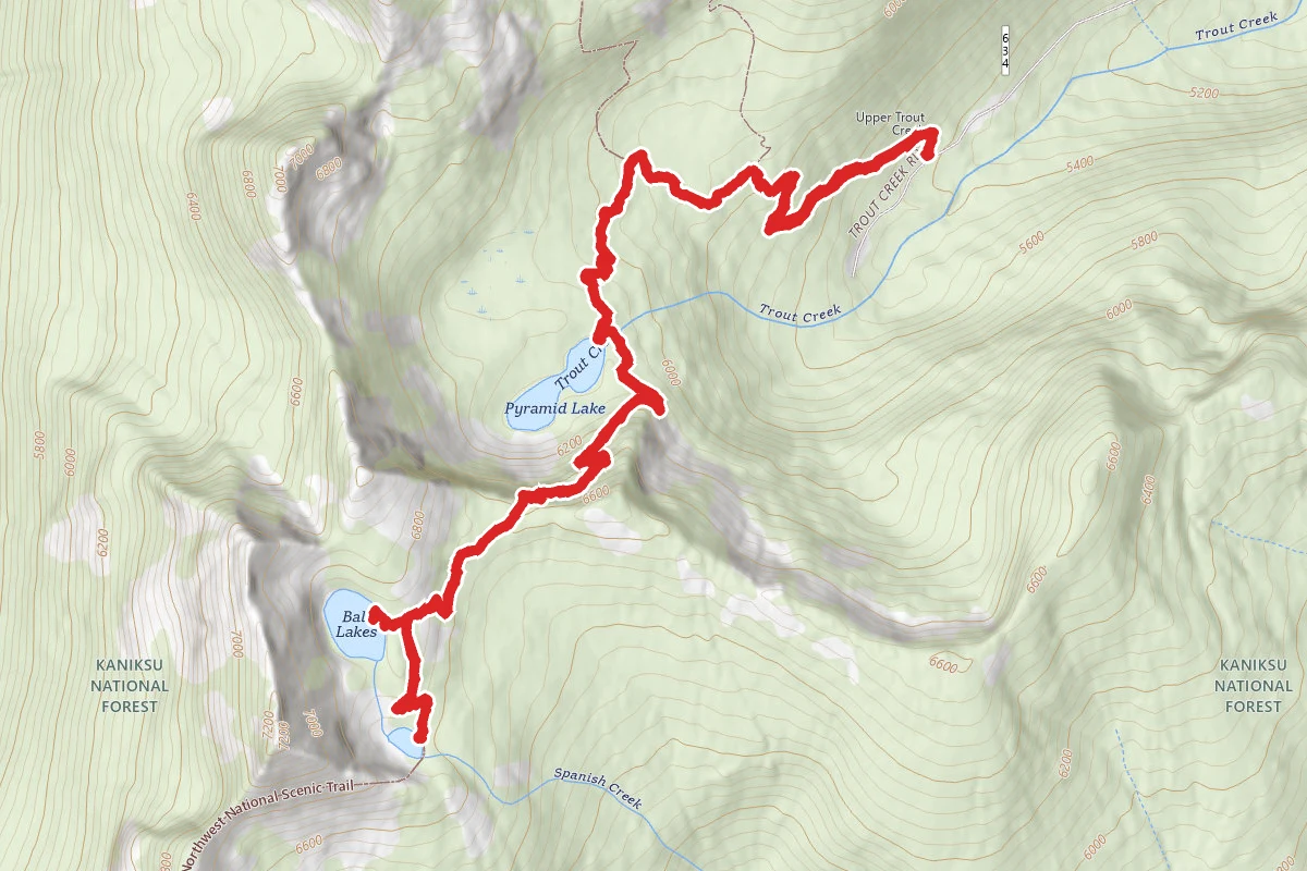 Pyramid and Ball Lakes Trail