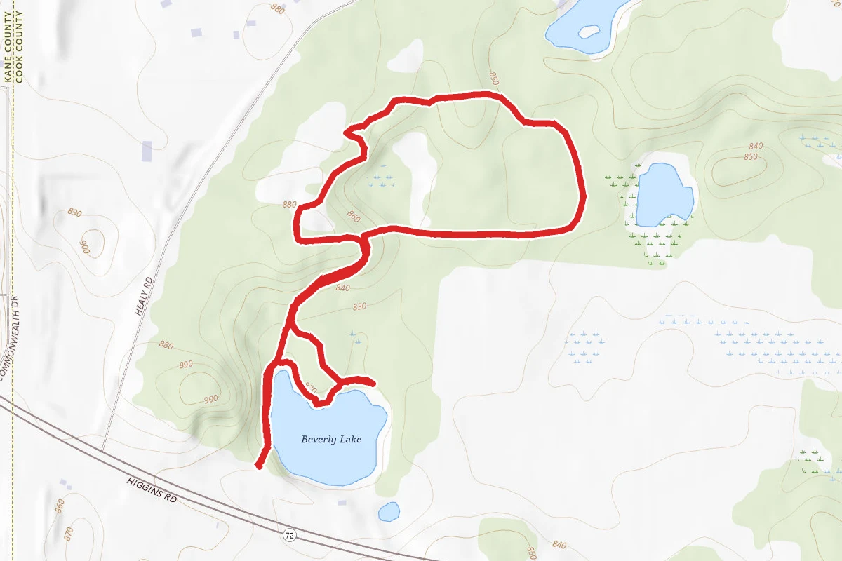 Beverly Lake Forest Preserve Trail