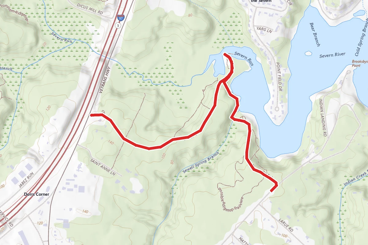 Severn Run via Indian Landing