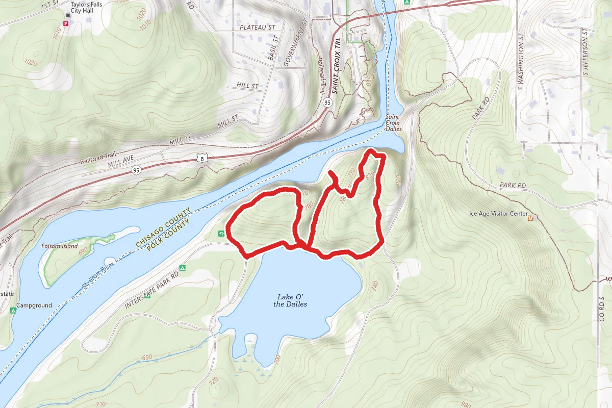 Summit Rock, River Bluff and Echo Canyon Loop