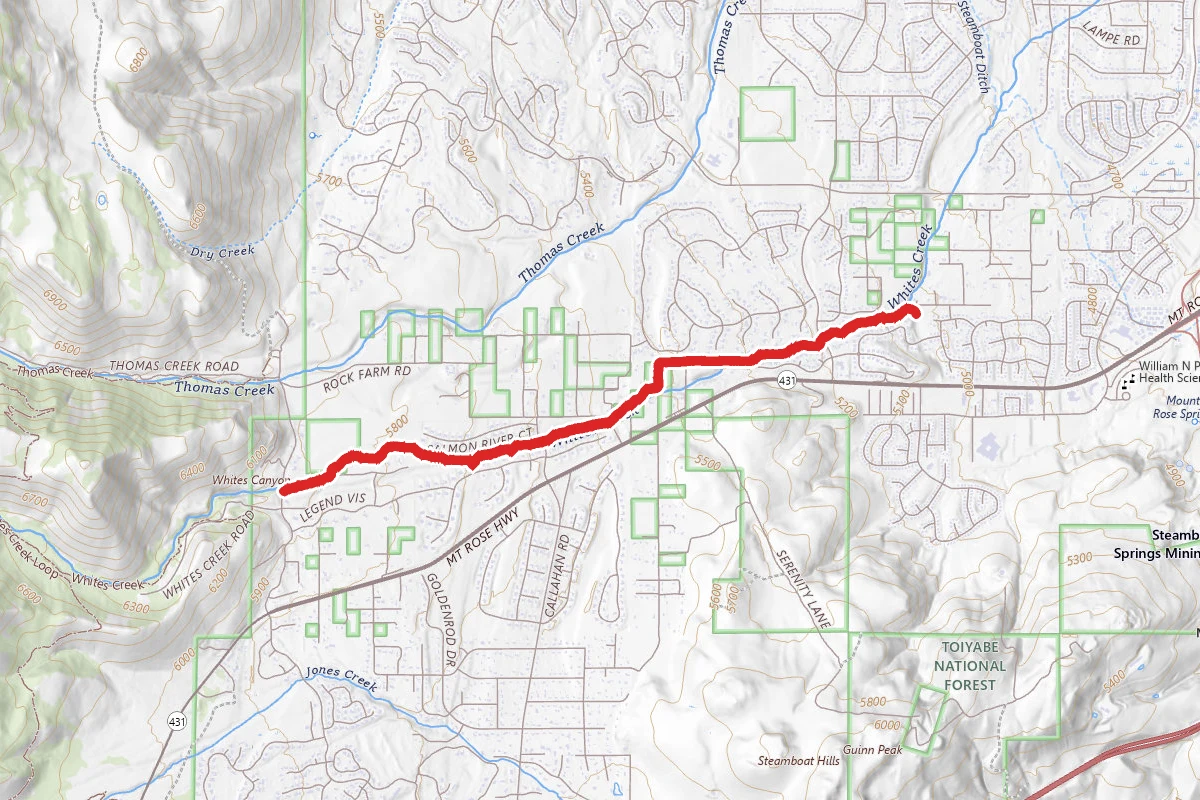 Lower Whites Creek Trail