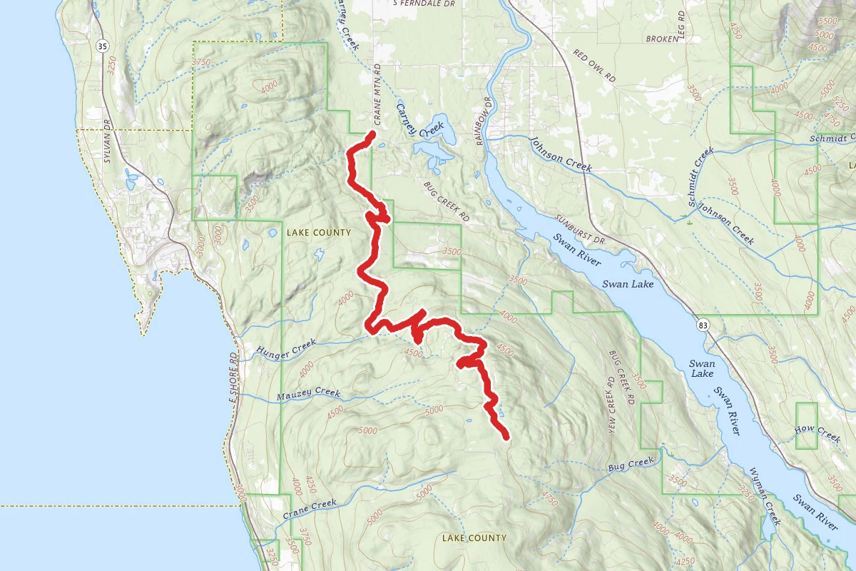 Crane Mtn Snowmobile