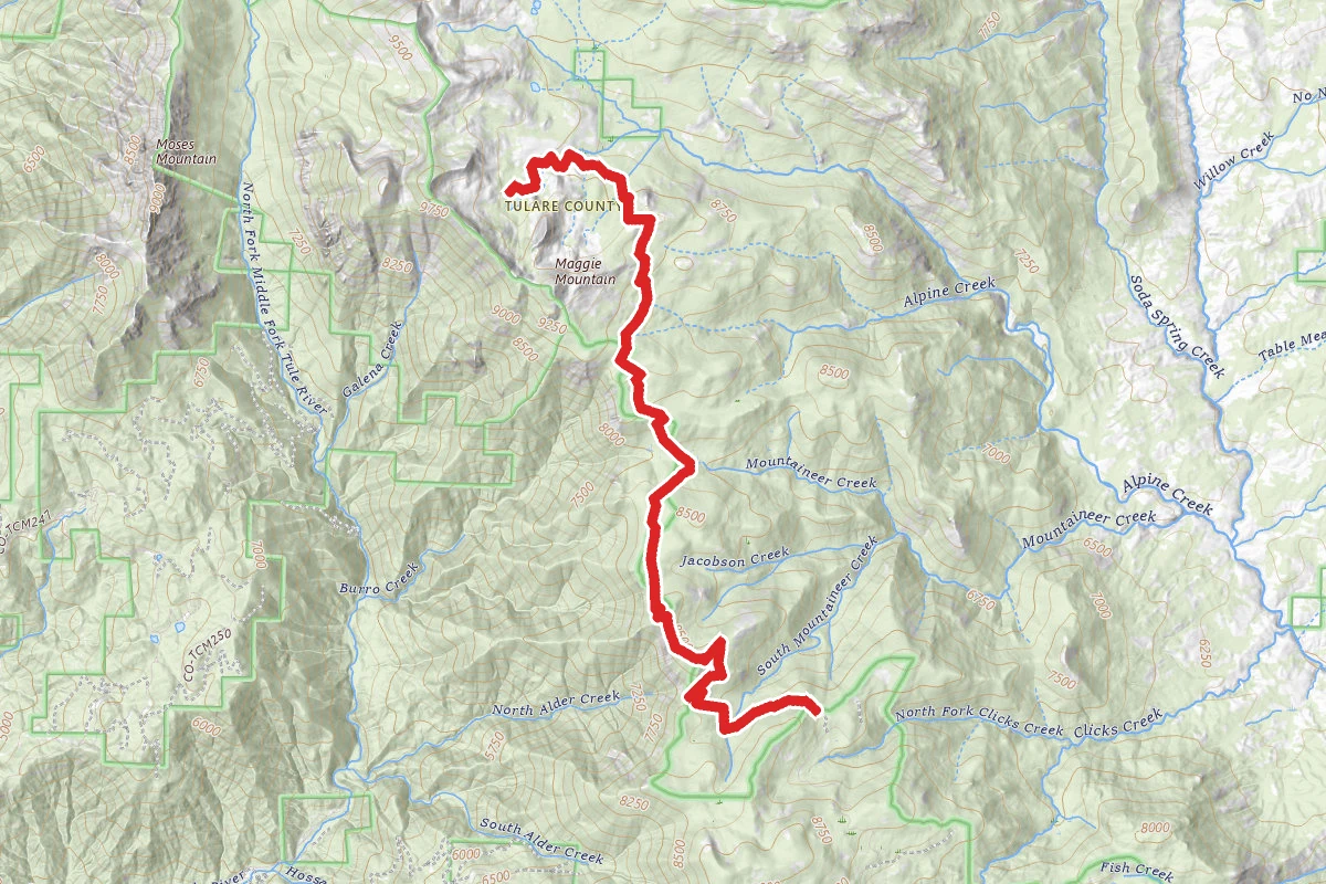 Maggie Lakes via Summit Trail