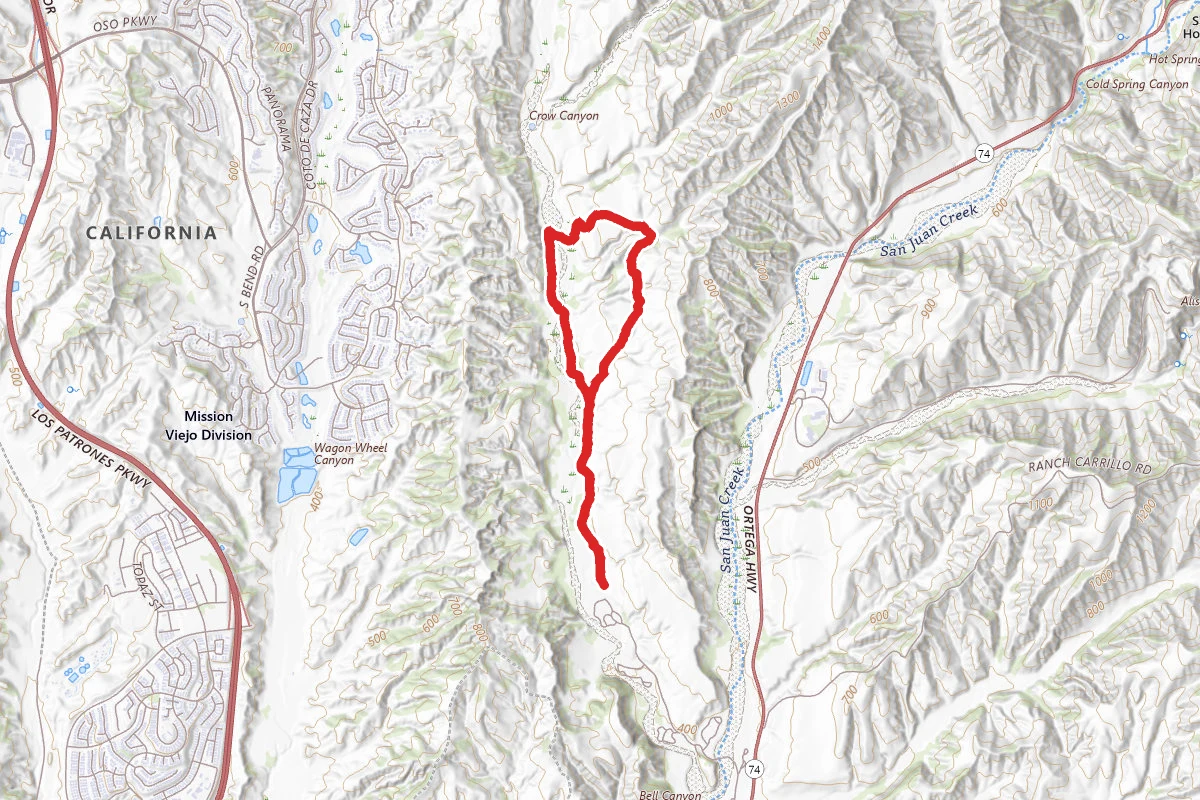 Bell Canyon, Oso and Cougar Pass Trail