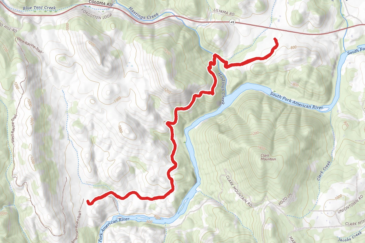 Gerle Loop Trail to Down and Up Trail