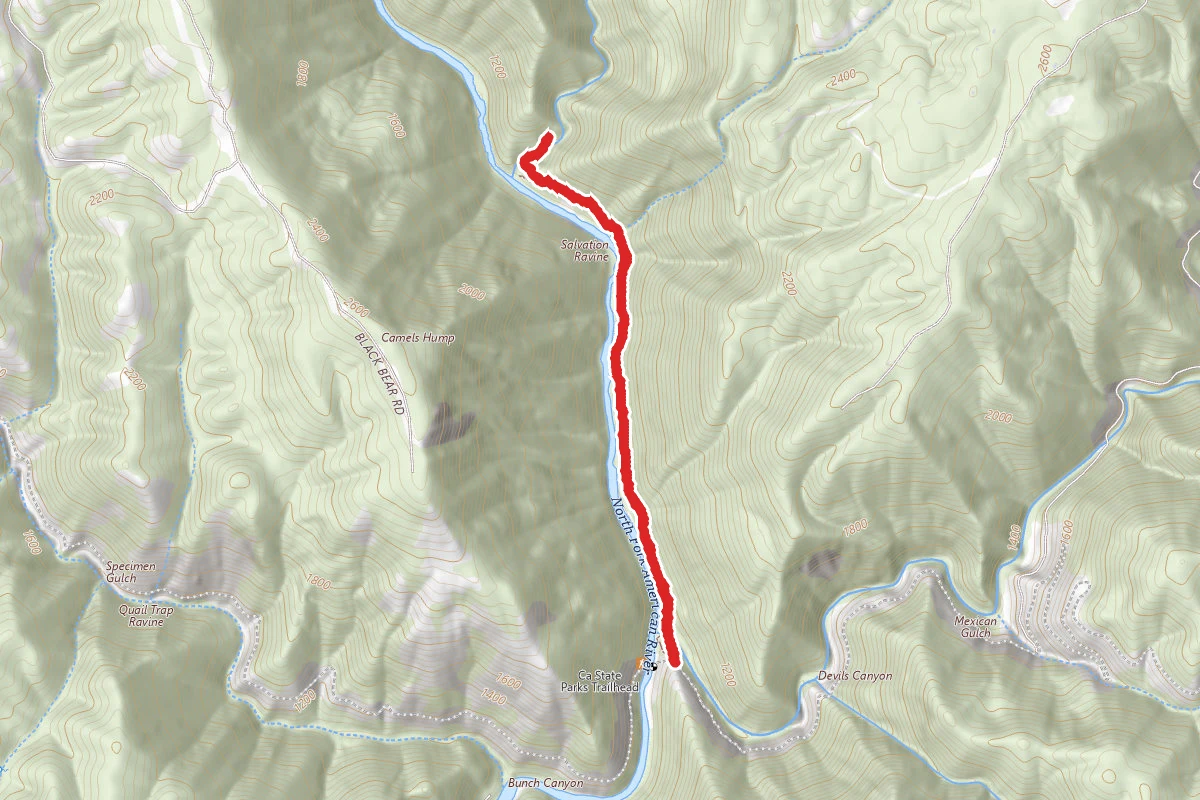Yankee Jim's-Indian Creek Trail