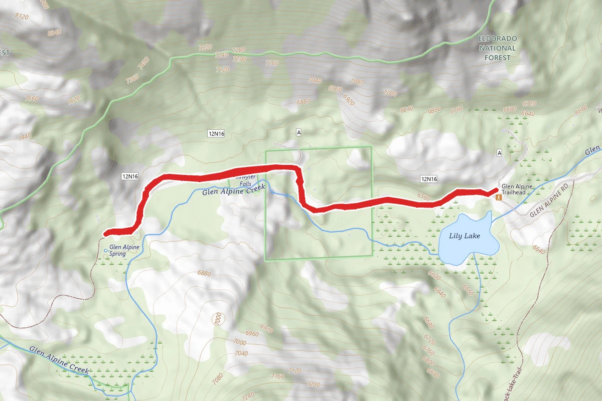 Glen Alpine Springs Resort Trail