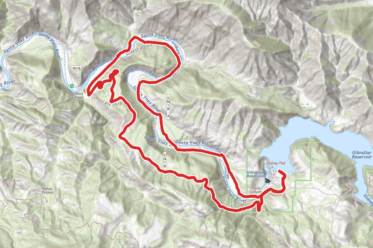Red Rocks to Gibraltar Dam Trail