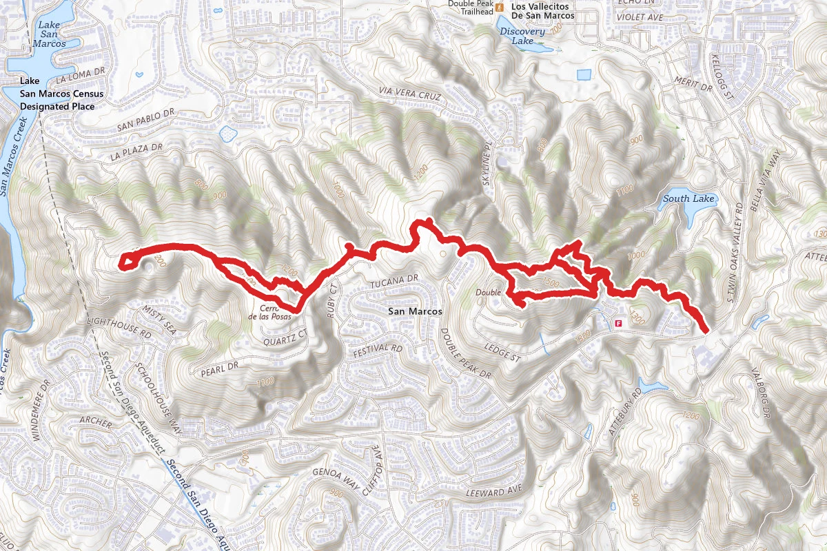 Double Peak and San Marcos Peak