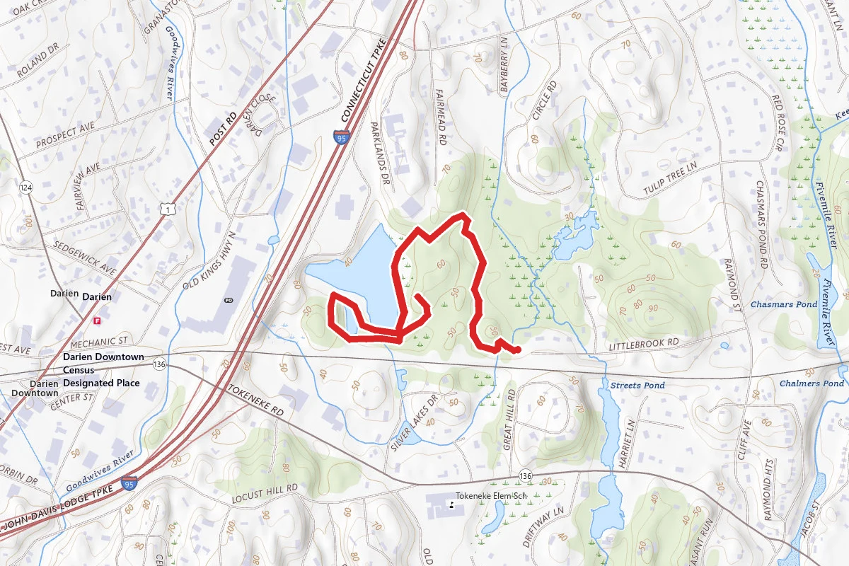 Selleck Woods trail
