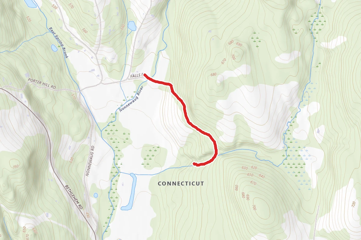 Nonnewaug Falls Trail