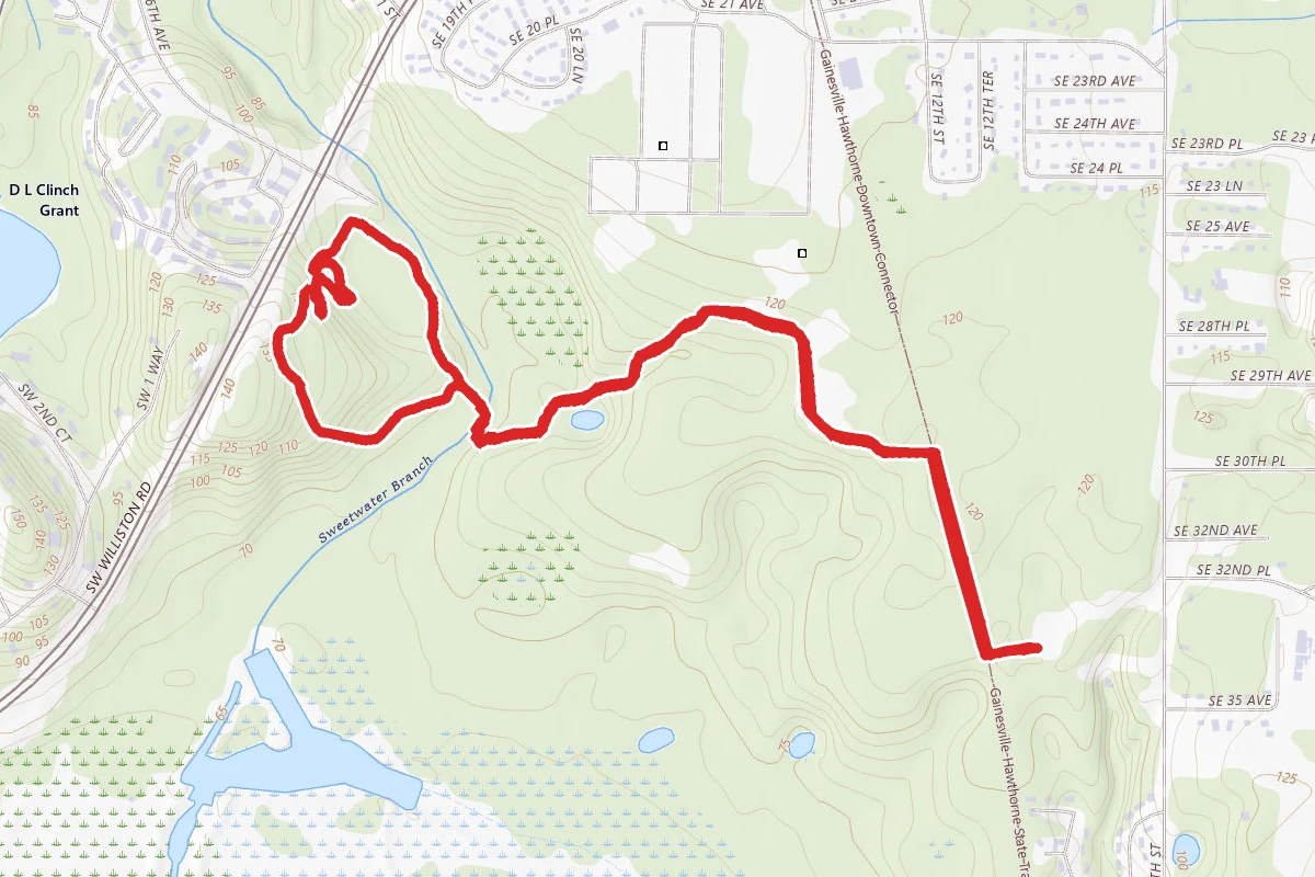 Sweetwater Preserve Loop via Boulware Springs Park