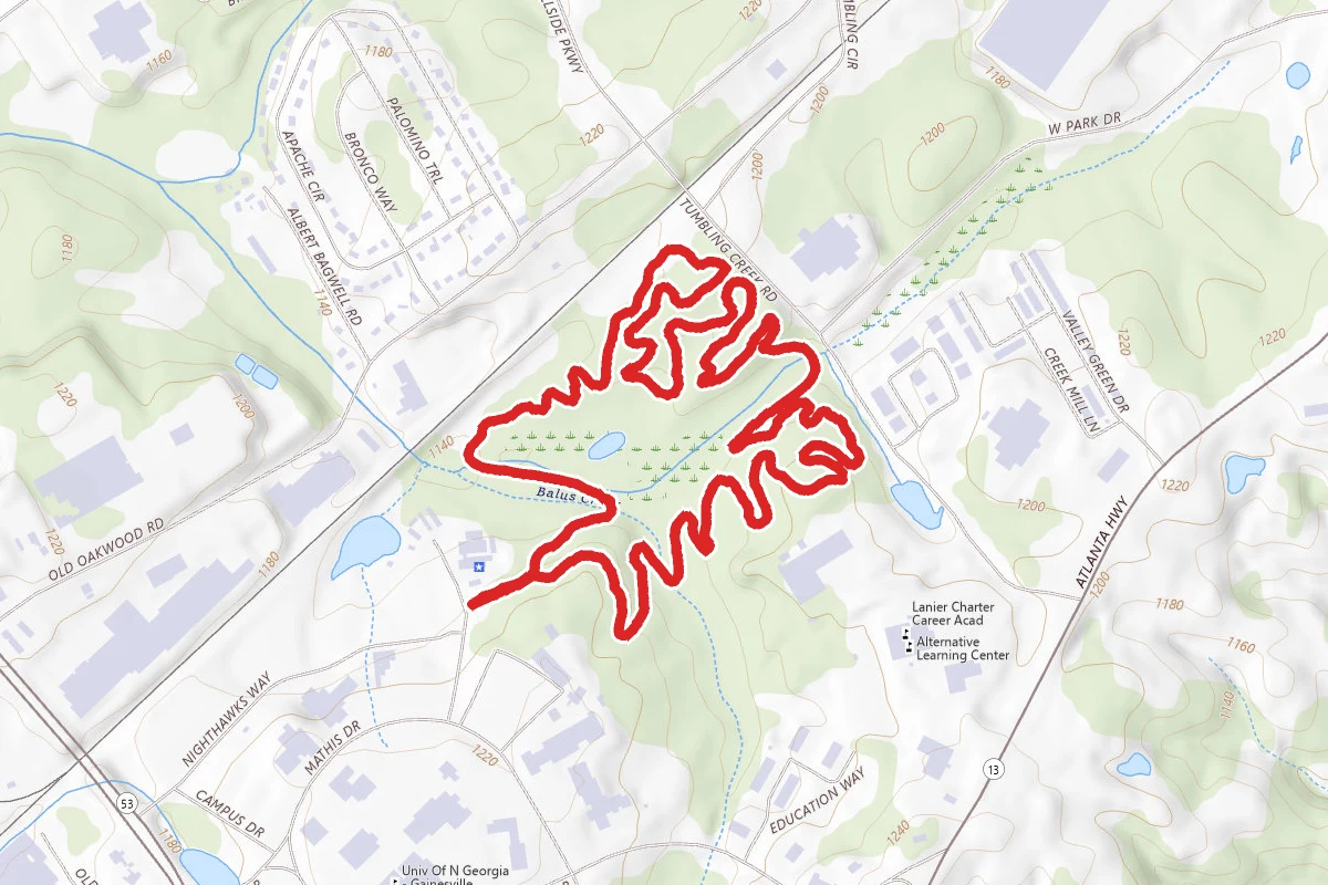Gainesville College Bike Trail