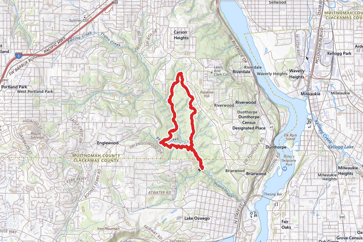 Old Main, Cedar, Terwilliger and North Horse Loop