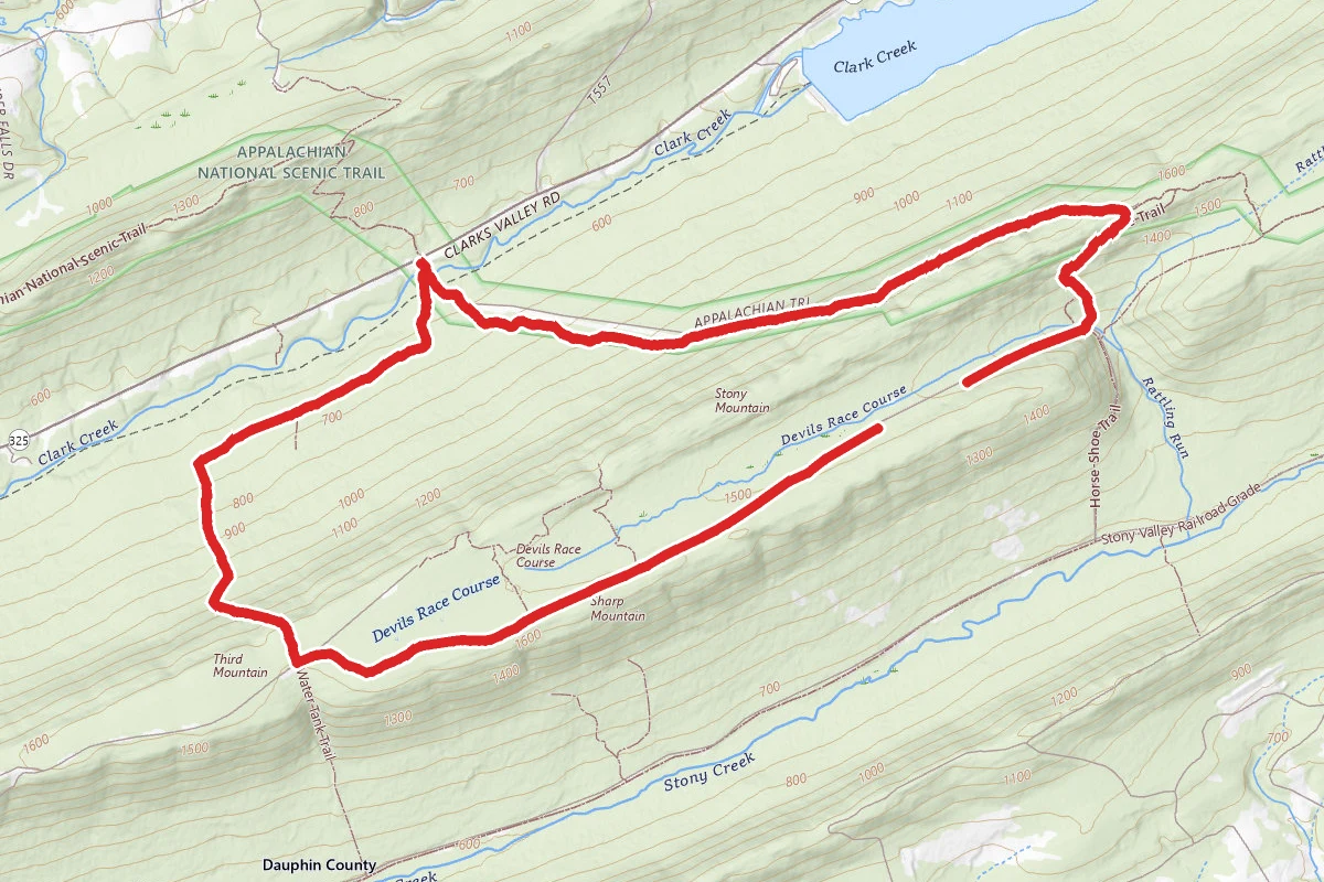 Water Tank and Rattling Run Trail Loop via Appalachian Trail