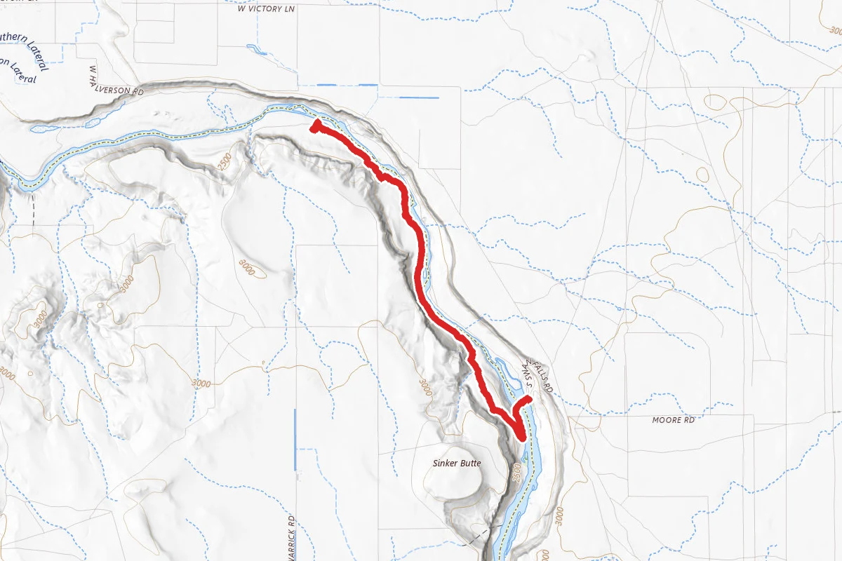 Snake River and Swan Falls- Wees Bar Petroglyphs Trail
