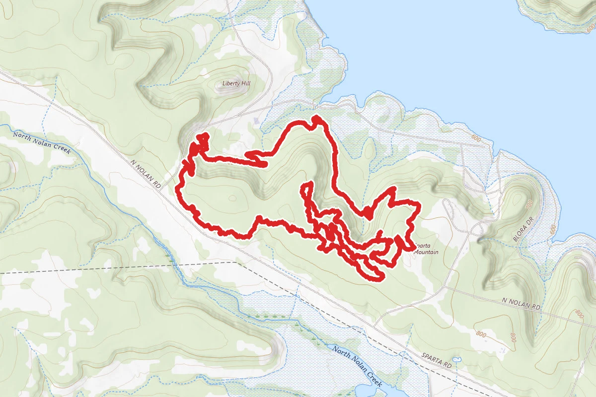 Sparta Mountain and Belton Lake