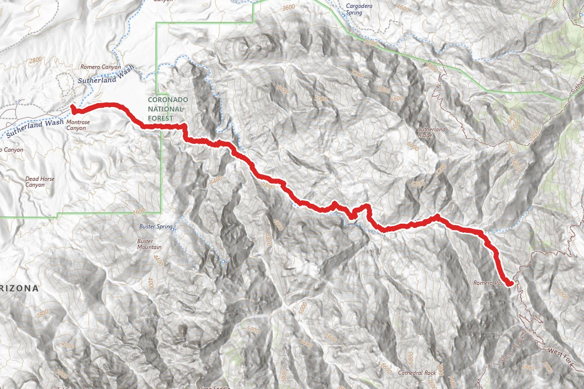 Romero Pass Via Romero Canyon Trail