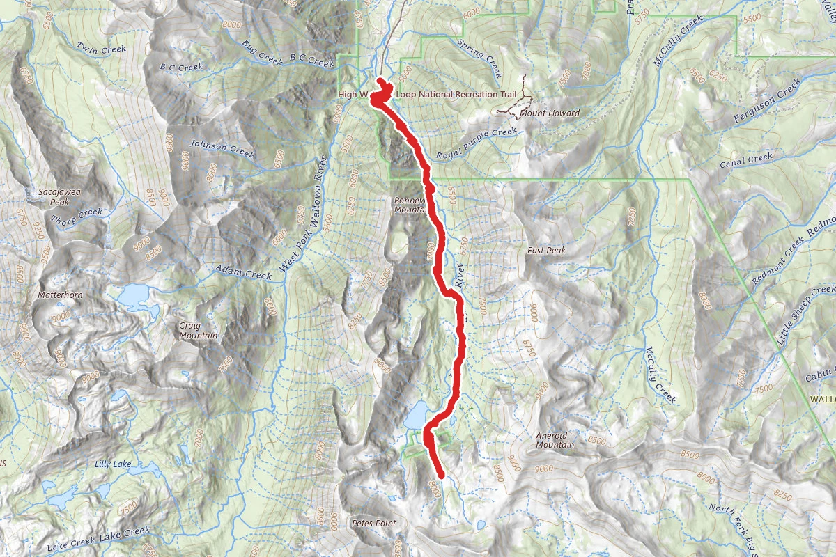 Aneroid Lake Via East Fork Trail