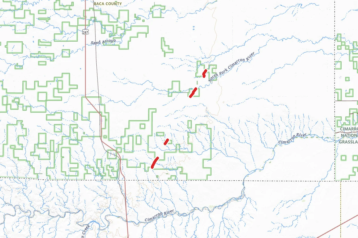 Aubry Cutoff - Sfnht route map