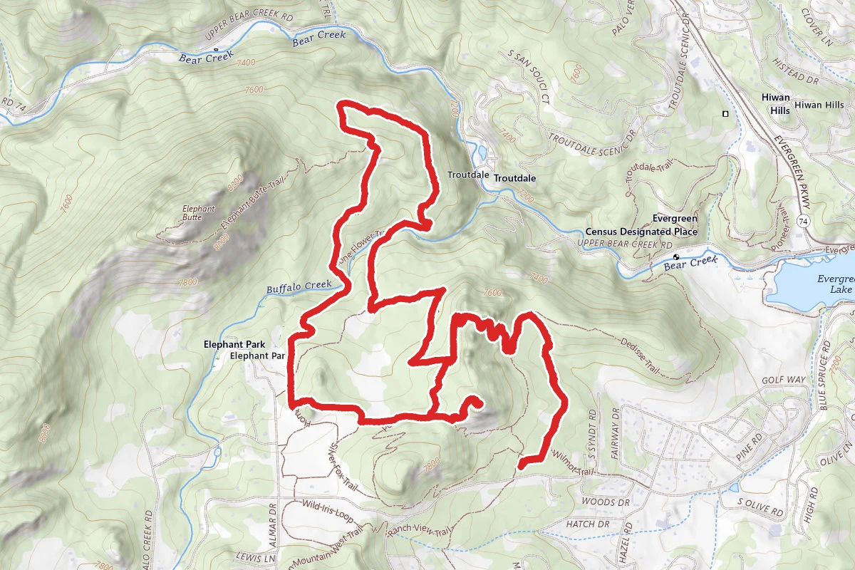 Hidden Fawn to Mount Muhly Trail Loop