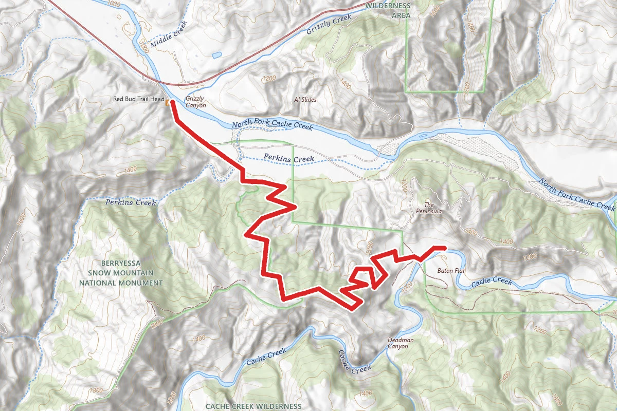 Redbud Trail to Baton Flat