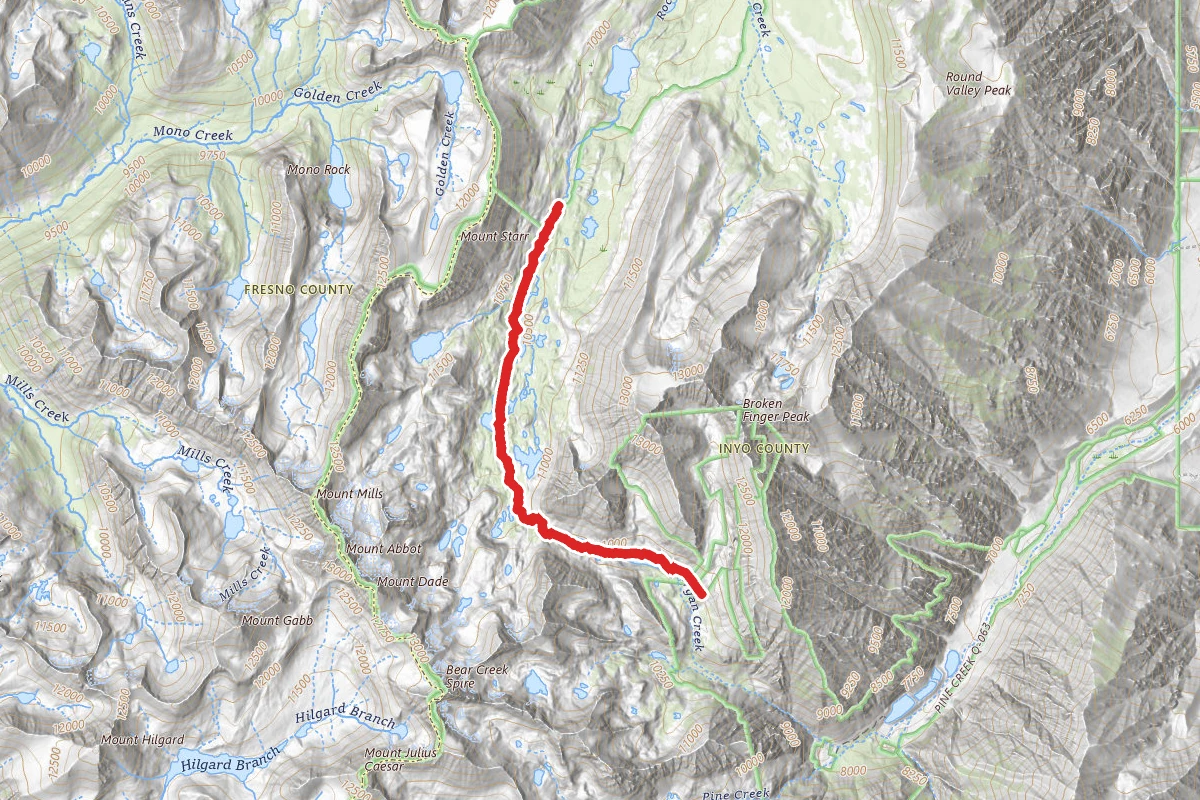 Mosquito Flat to Morgan Lakes
