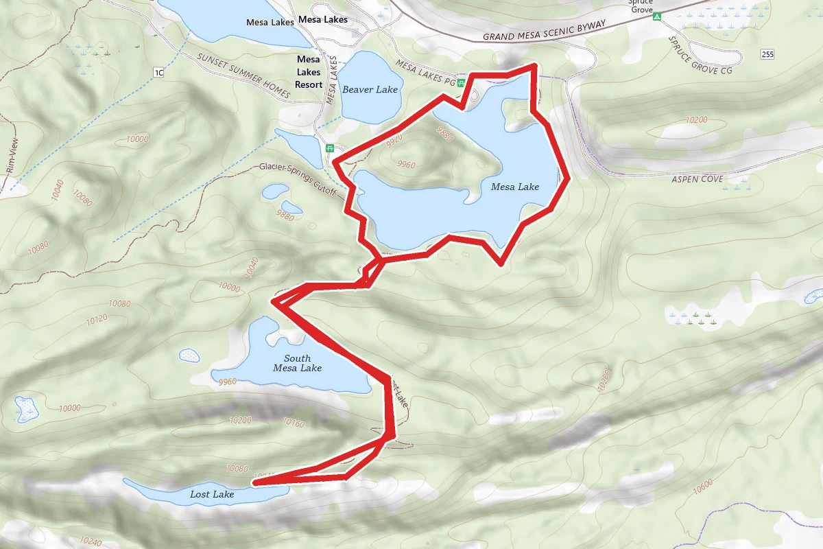 Mesa Lakes Trail