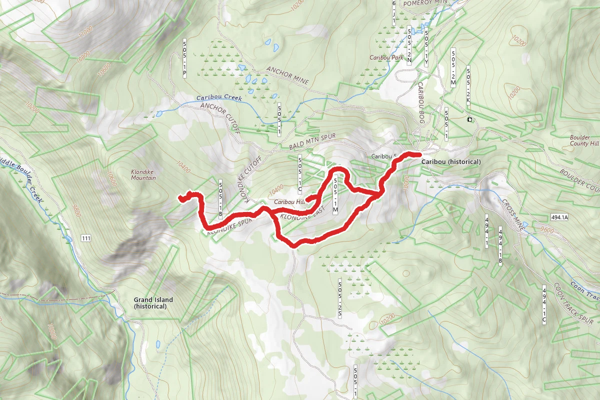 Caribou Peak Trail