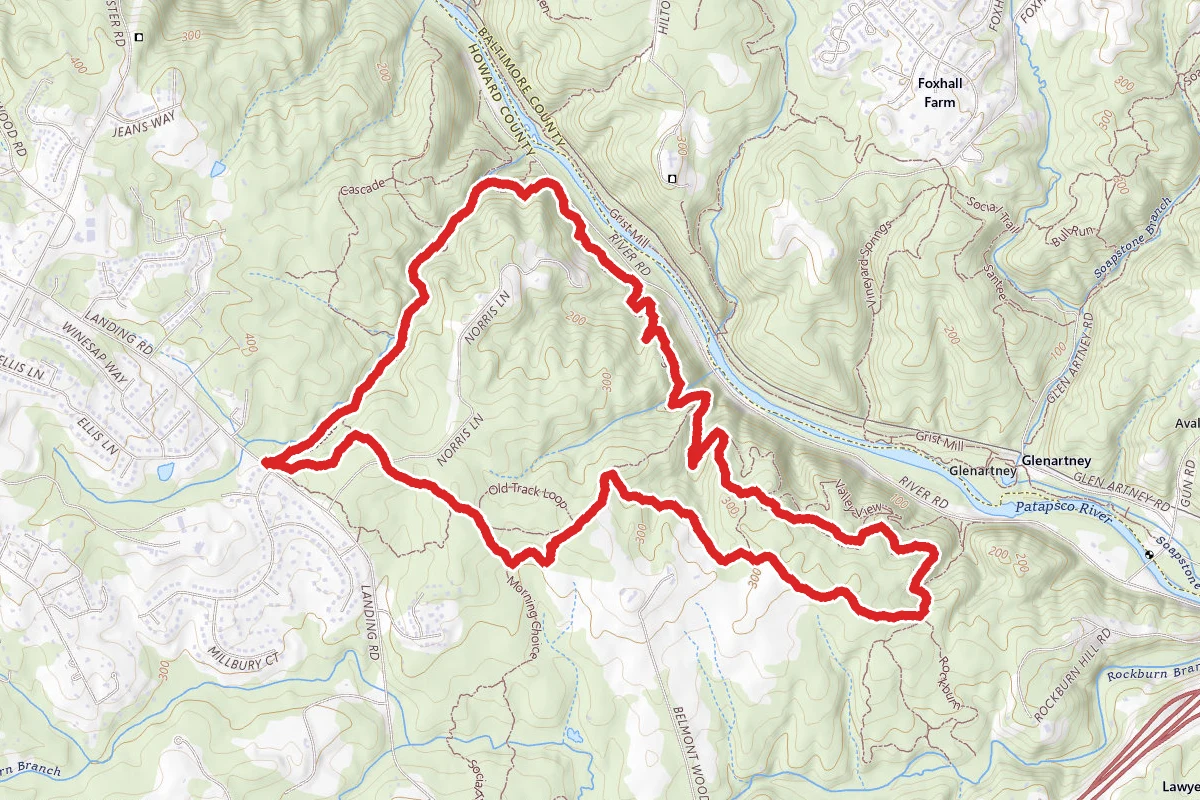 Cascade Falls Trail to Lewis and Clark Trail Loop