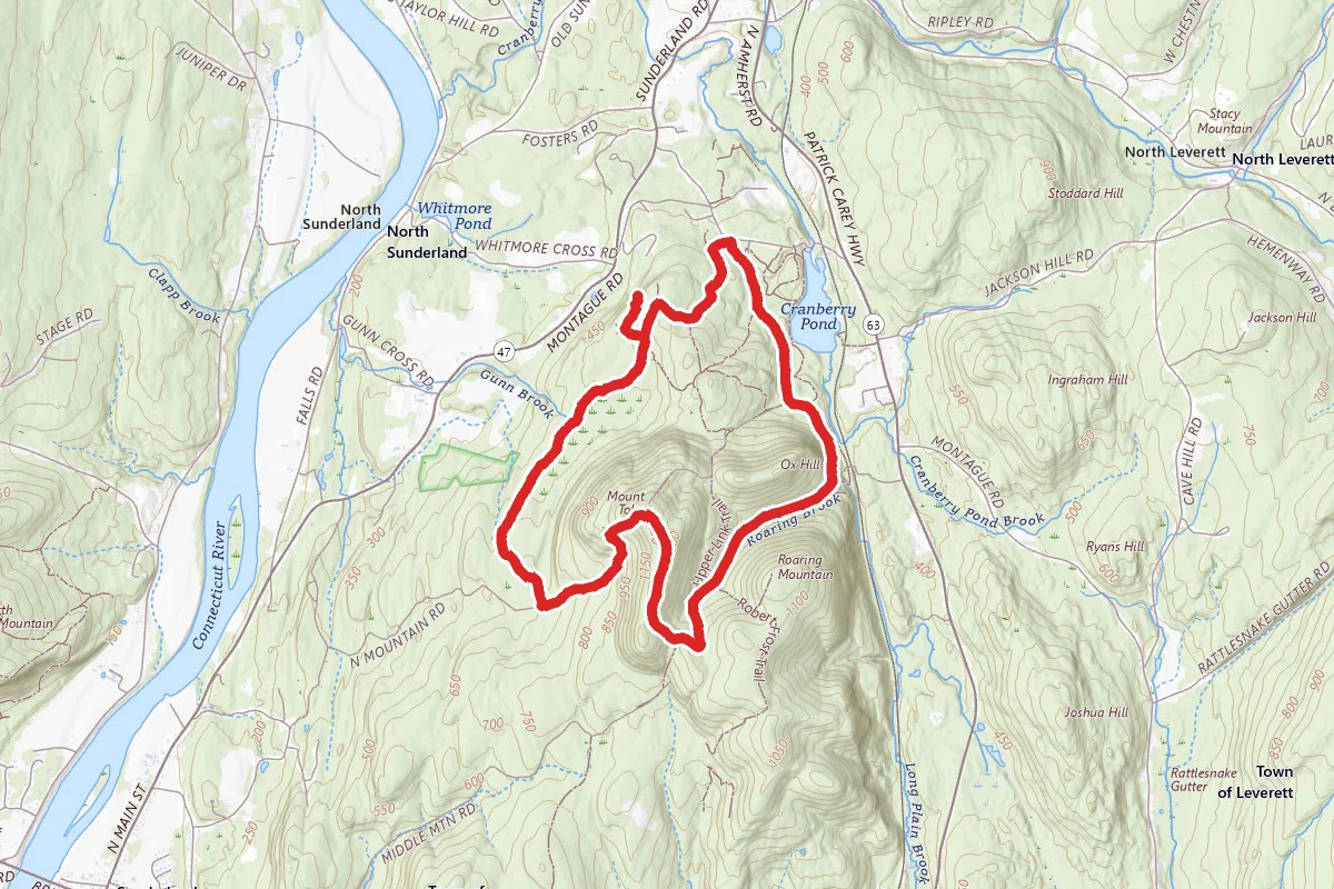 Mount Toby via Sugar Farms to Summit to Tower Loop