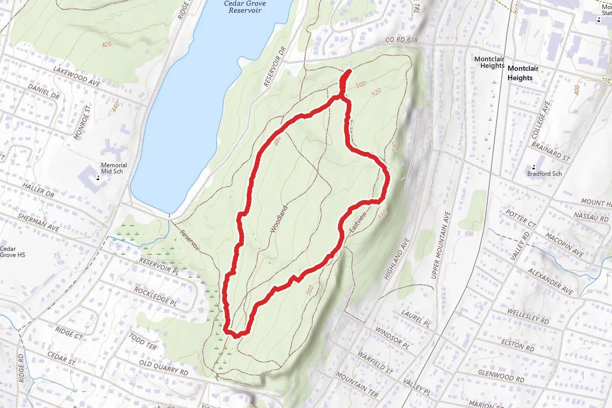 West, Glen and Eastview Trail Loop