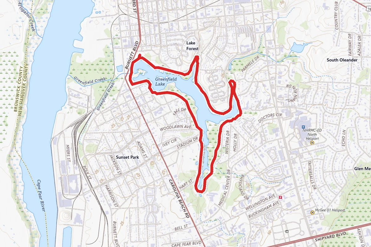 Greenfield Lake Park Trail