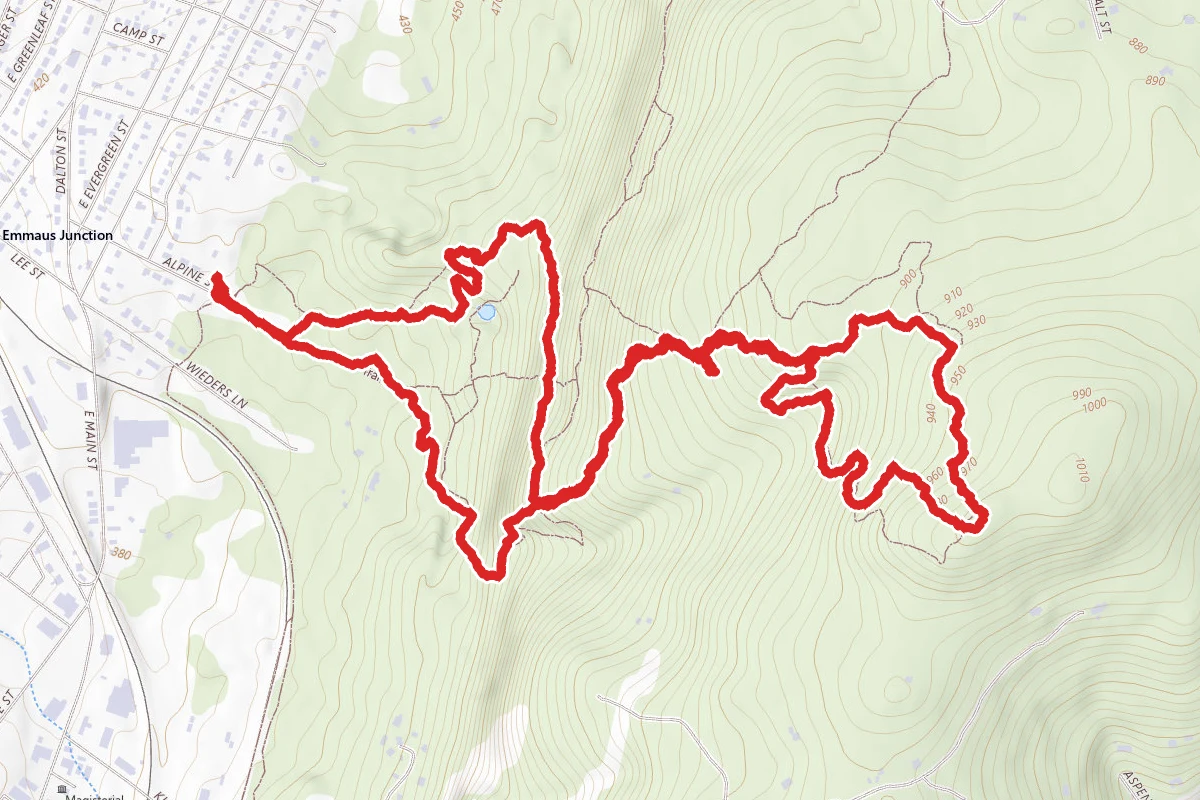 Alpine Street to Uplands to Mountain Top Loop