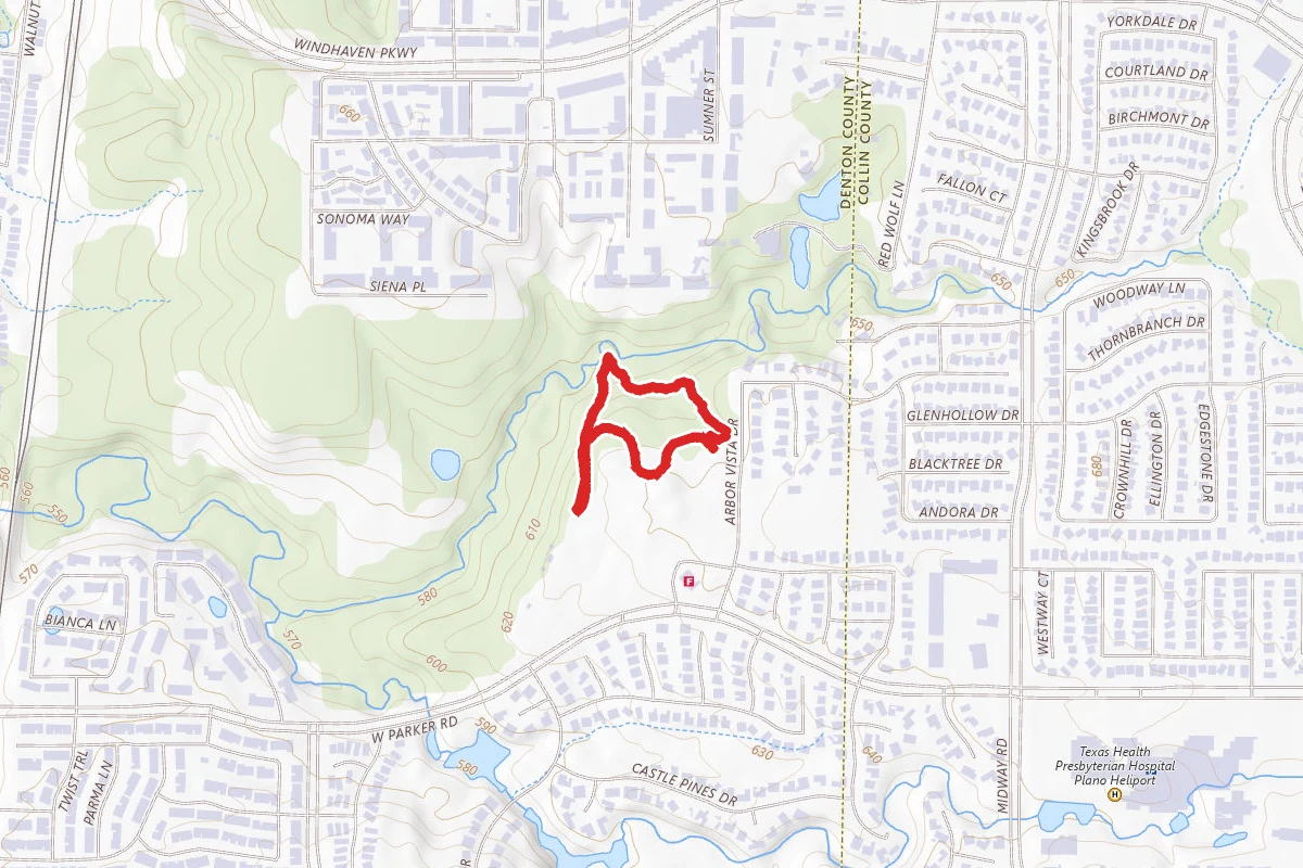 Arbor Hills Nature Preserve Short Loop